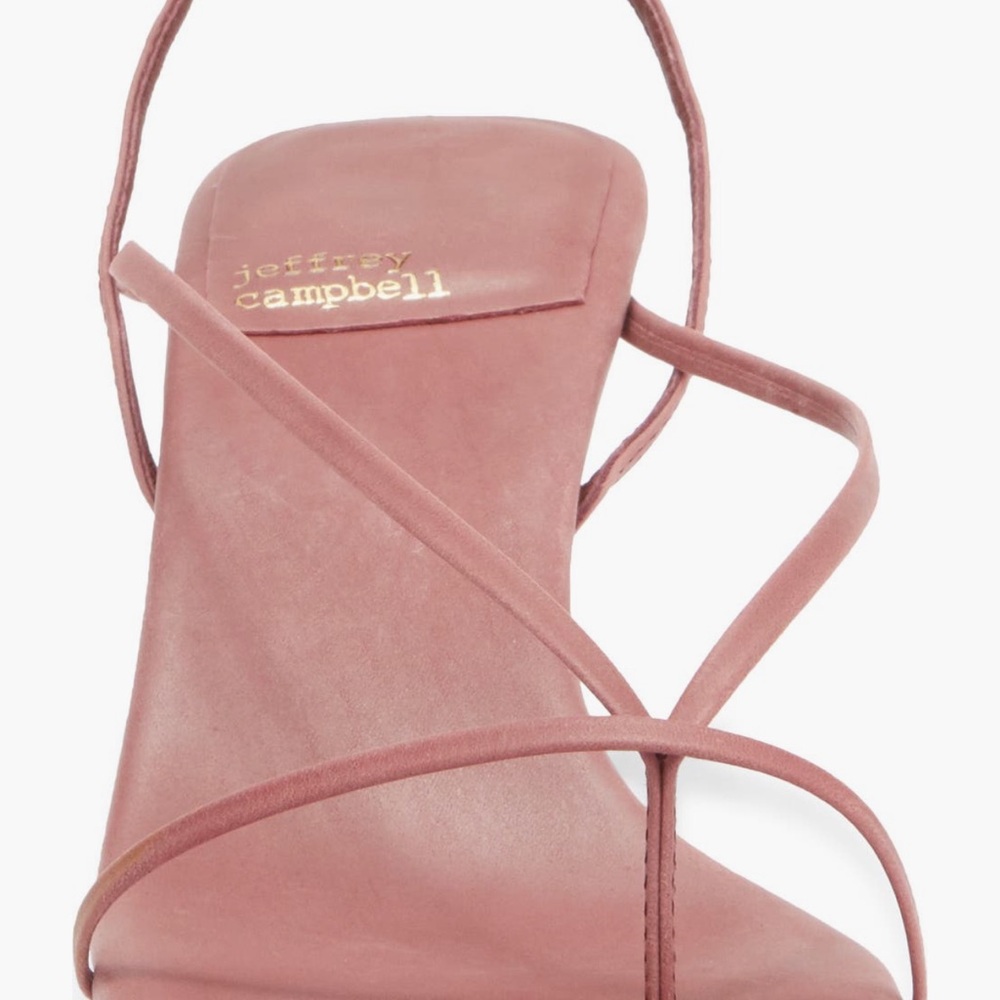 Jeffrey Campbell Pink Heeled Sandals with Strappy Design